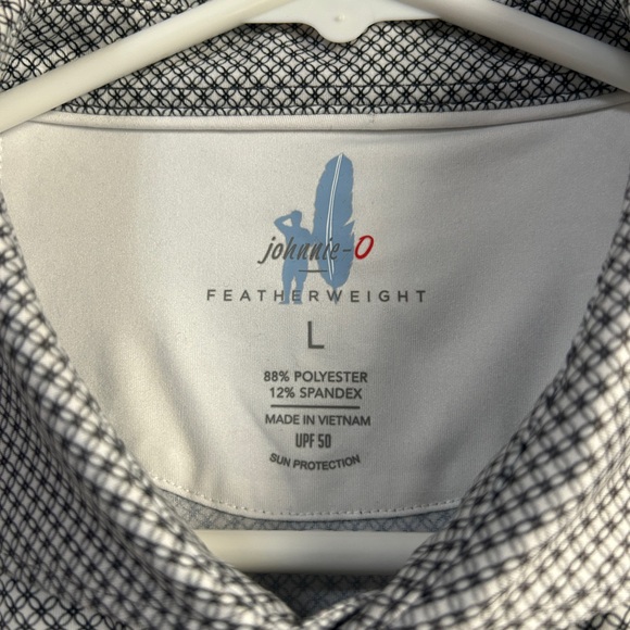 johnnie-O Gray Micro-Pattern Polo - Picture 2 of 4